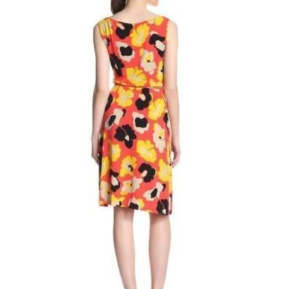 Anne Klein Floral-print Faux-wrap Dress - Picture 2 of 2